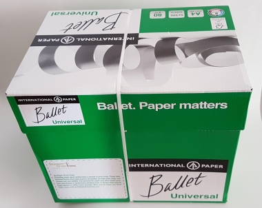 Kopierpapier holzfrei, weiß, 80g/m², 5 x 500 Blatt