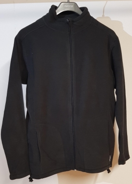 Fleecejacke S50, Laserdruck Schornsteinfeger Rücken, schwarz, Gr.