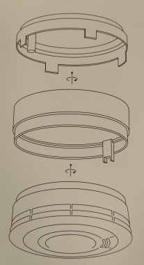 Adapter Löhmar/Hekatron Rauchwarnmelder