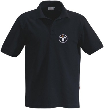 Leon Polo Piquet Shirt, ZIV-3D, schwarz, 100 % BW, Gr.