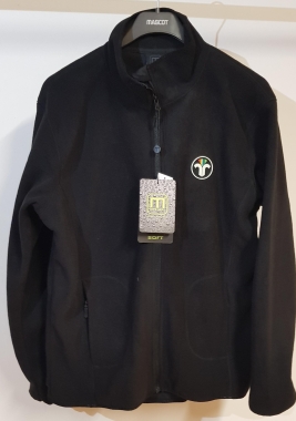 Croft-Fleecejacke, schwarz, TPU-ZIV, Verstärkung Cordura, Gr.