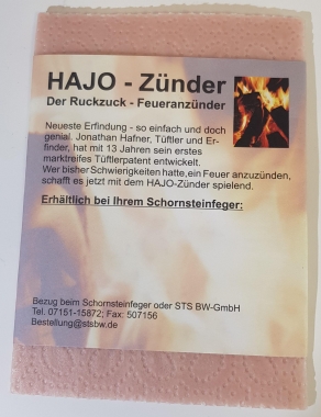 Hajo Anzünder (5er Pack) Karton 120 Stück)