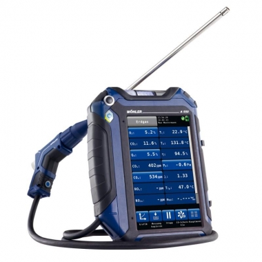 Wöhler A550 Rauchgasanalysengerät mit Bluetooth, USB u,Infrarot-Schnittstelle