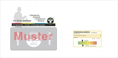 Briefumschläge Energieausweis mit 4-farbiger Dienstleistungsmarke