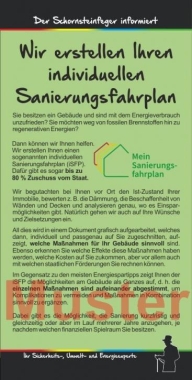 Kompakt-Flyer "indiv. Sanierungsfahrplan" DIN Lang, 135 g 4/4 farbig VPE=100 Blatt