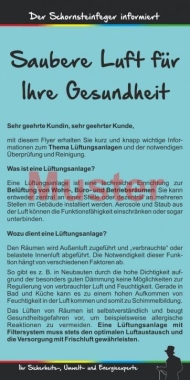 Flyer Lüftung 100 Stück