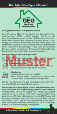 Kompakt-Flyer "GEG" ohne Firmeneindruck, 100 Blatt