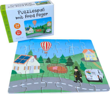 Holz-Puzzle "Fred Feger", 24 Teile
