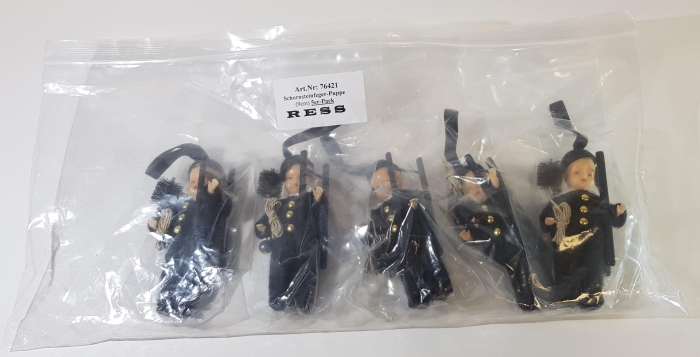 Schornsteinfegerpuppe klein 5er Pack