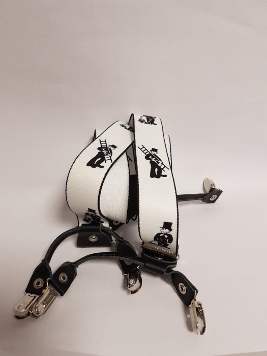 Hosenträger Schornsteinfg. Doppelclip 110 Rollzug