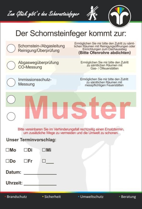 Ansagezettel "Zum Glück gibts..." DinA 6 mit Haftkleber 5 Block"