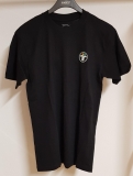 T-Shirt mit Rundhals, schwarz, 3-D ZIV Logo Gr.