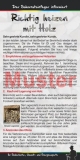 Flyer "richtig heizen mit Holz" 100 Stück